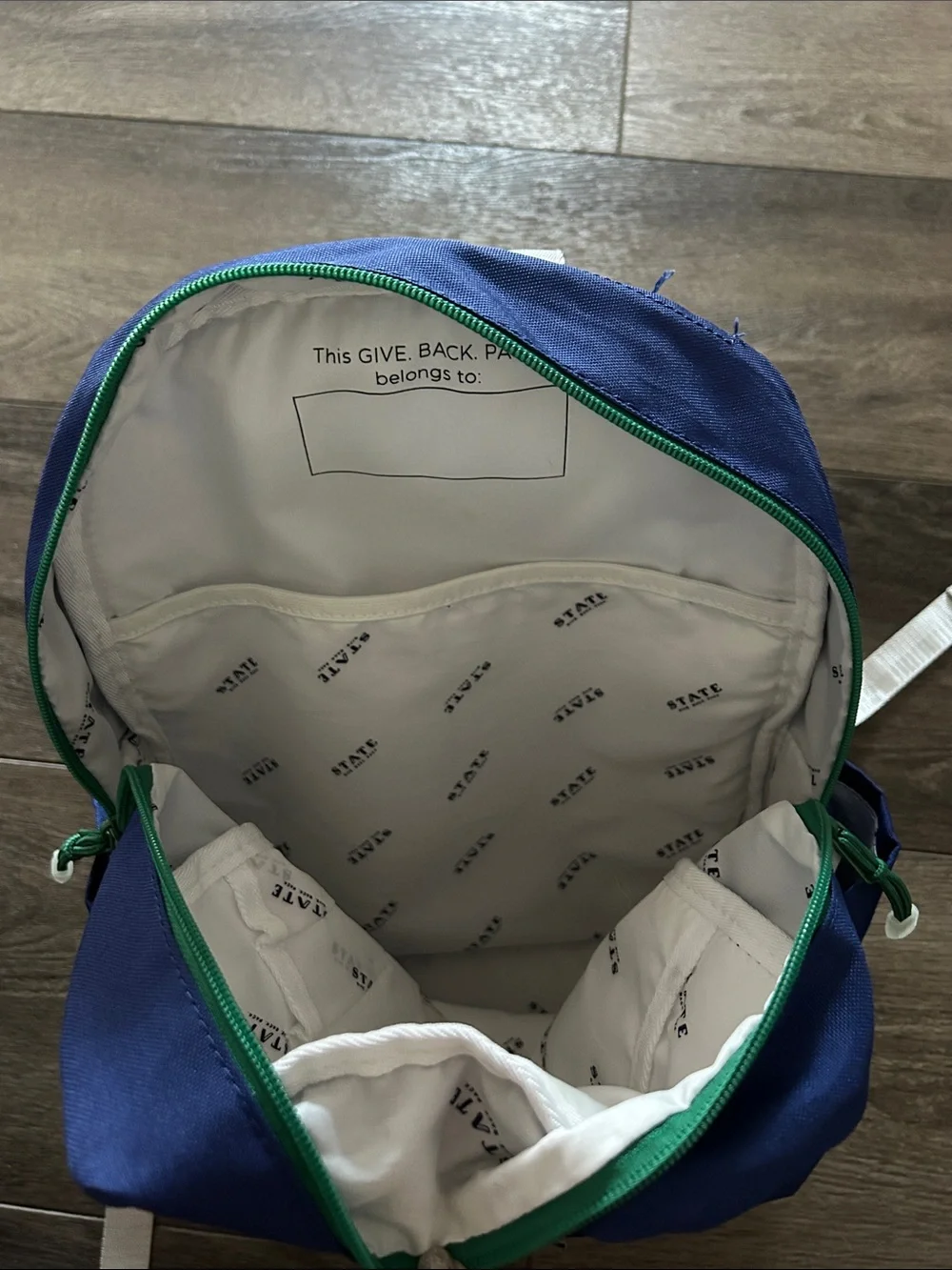 STATE Mini Kane Backpack with Lightning Bolt Patterned Front Pocket